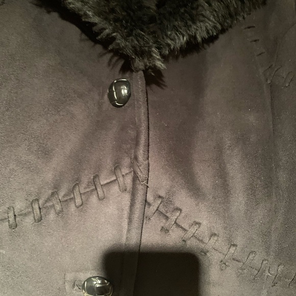 Coldwater Creek black fur coat. - Picture 7 of 7